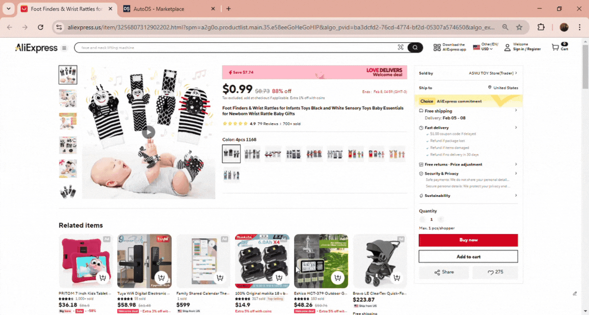 Automatic Product Importing