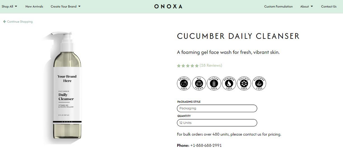 Onoxa Daily Cleanser