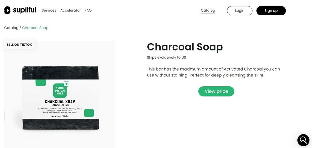 Supliful Charcoal Soap