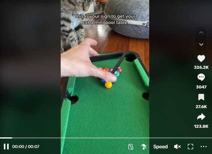 Desktop Pool Table TikTok