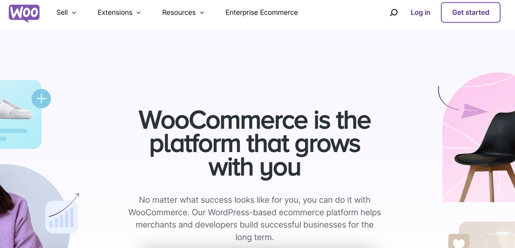 WooCommerce landing page