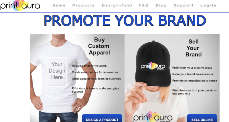 Print Aura POD company