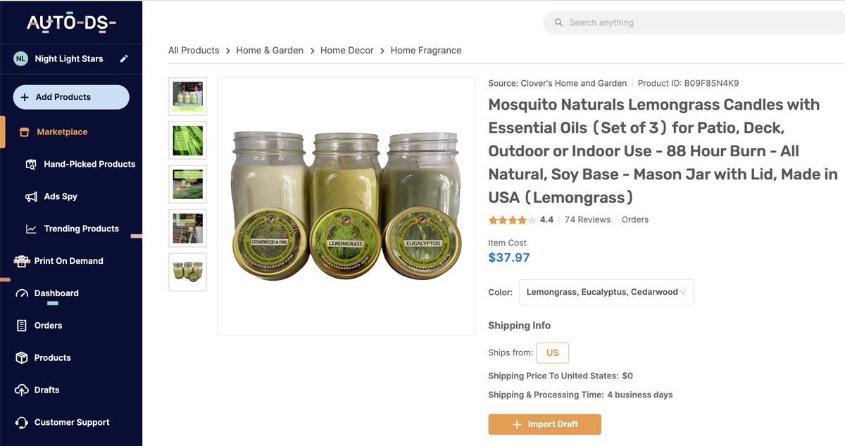 dropshipping organic beauty products