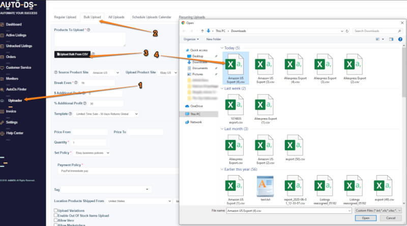 uploading products to AutoDS