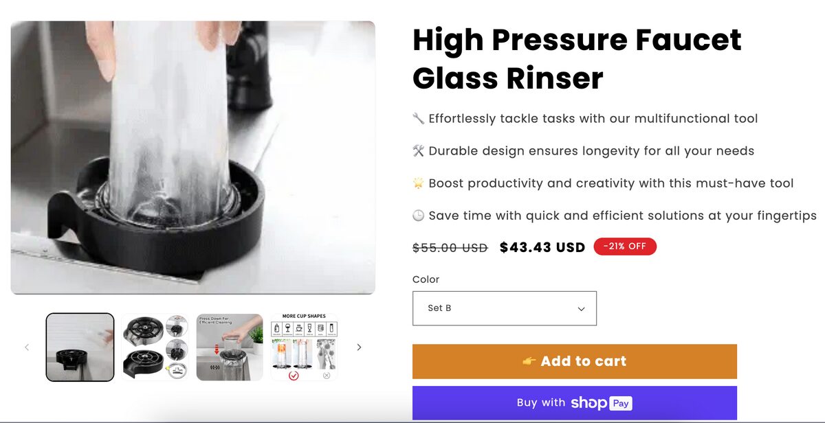 best items to dropship Faucet Glass Rinser