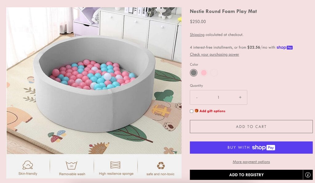 ball pit seller's website