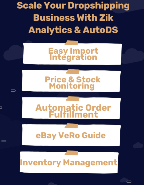 AutoDS & Zik Analytics dropshipping tools