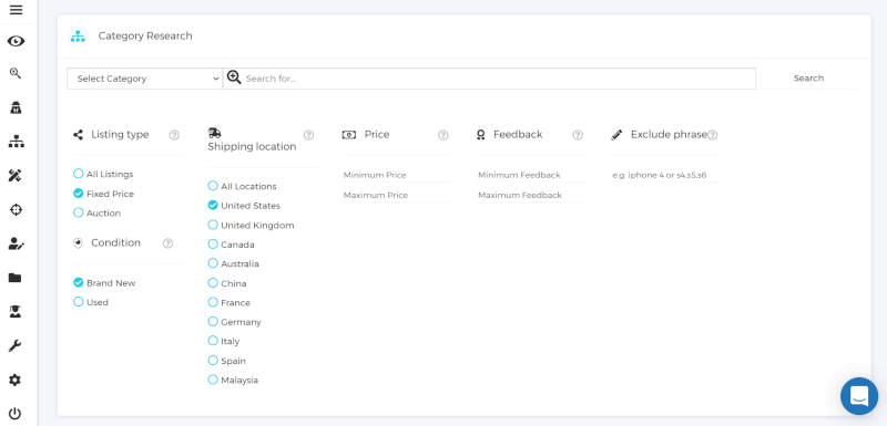 Zik Analytics Category Research Tool