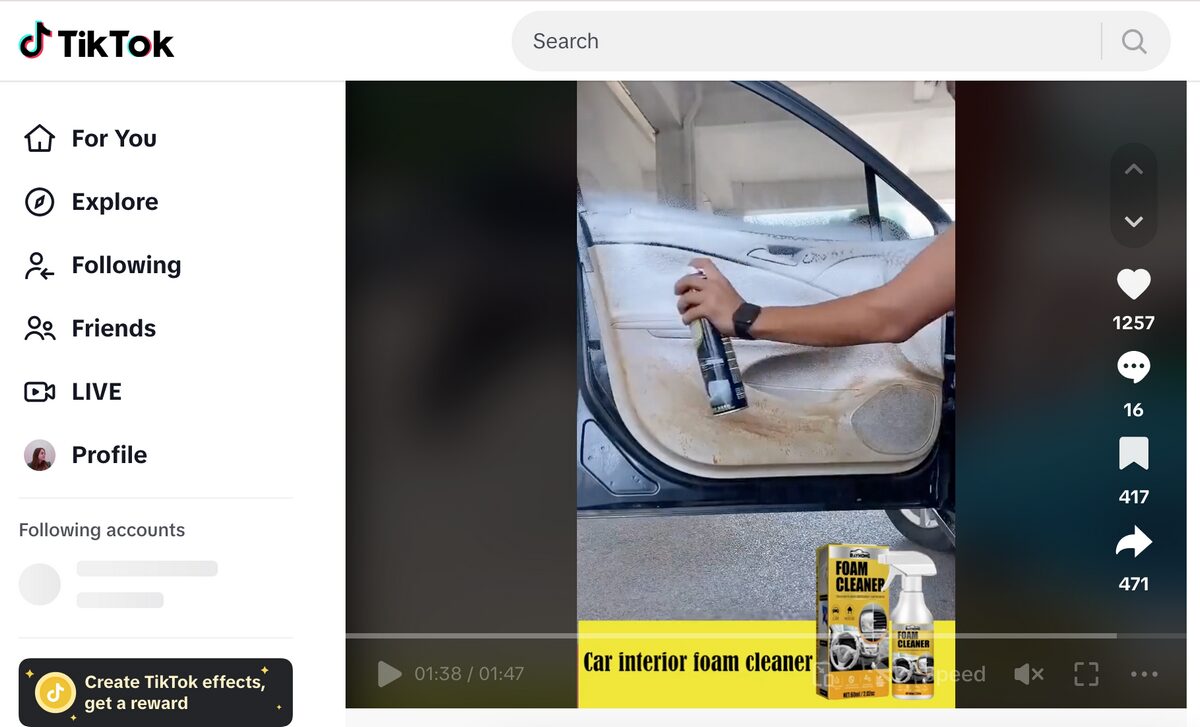 Multi-Purpose Cleaner TikTok Ad