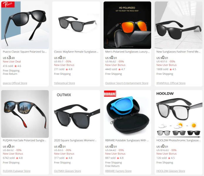 Dropshipping Sunglasses - Best Suppliers & Products