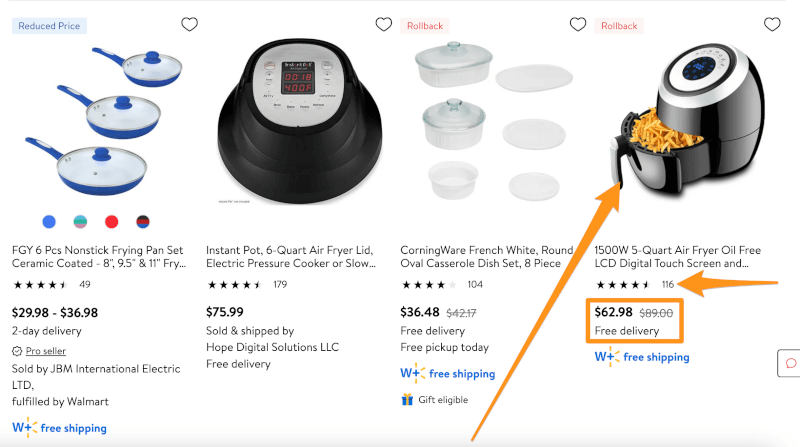 air fryer walmart ecommerce