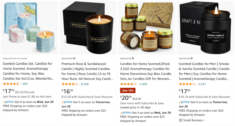 Amazon dropshipping supplier for candles