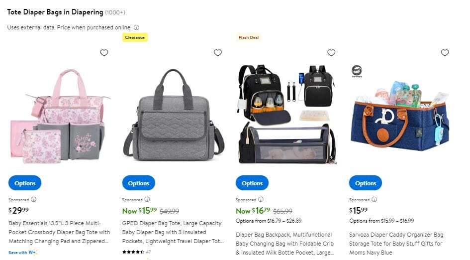 Walmart Diaper Bags