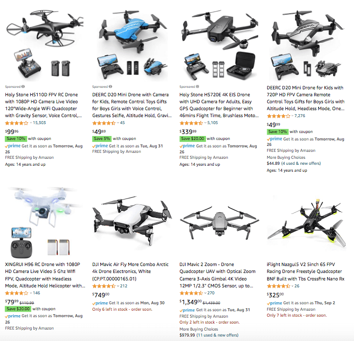 Black Friday Shopping Camera Drones