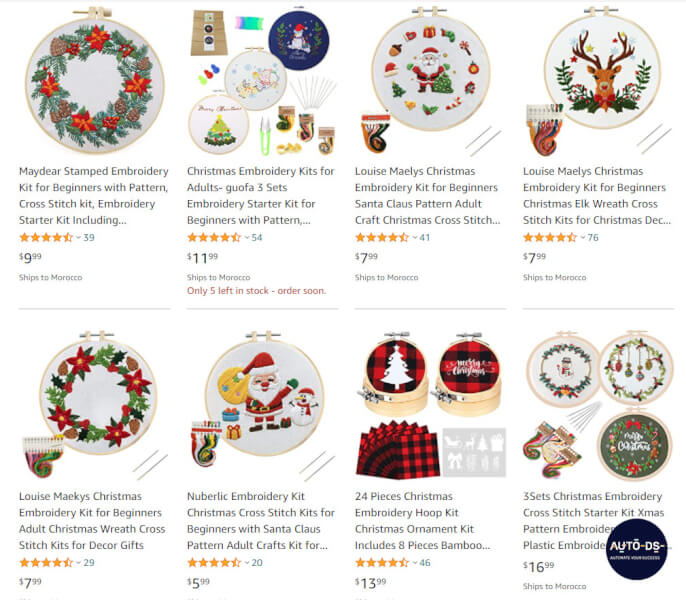 Dropshipping Christmas Embroidery Kits