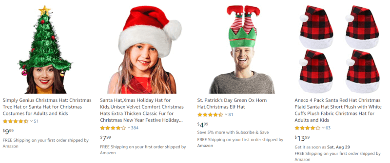 Christmas hats