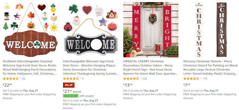 Christmas Door Sign