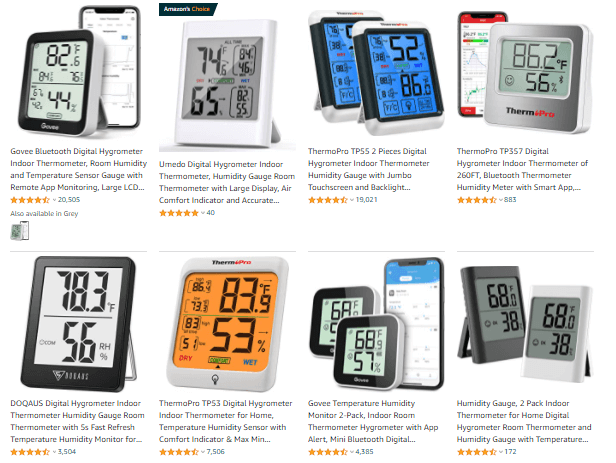 Digital Indoor Thermometers/Hygrometers