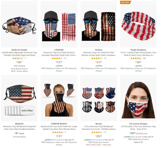 dropshipping bandanas and face masks