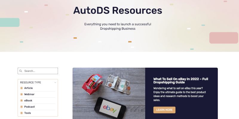 AutoDS Resources Page