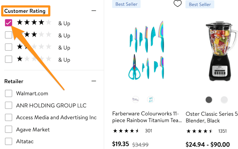 walmart customer ratings