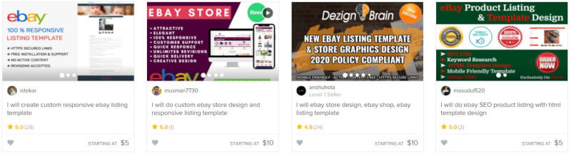 Store Design and Listing Templates