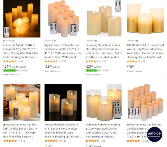 Dropship Christmas Flameless Candle Sets