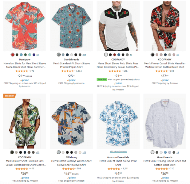 Men's Clothing - Hot Products - Floral Shirts