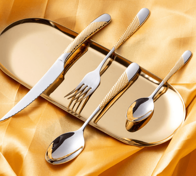 golden cutlery set dropshipping