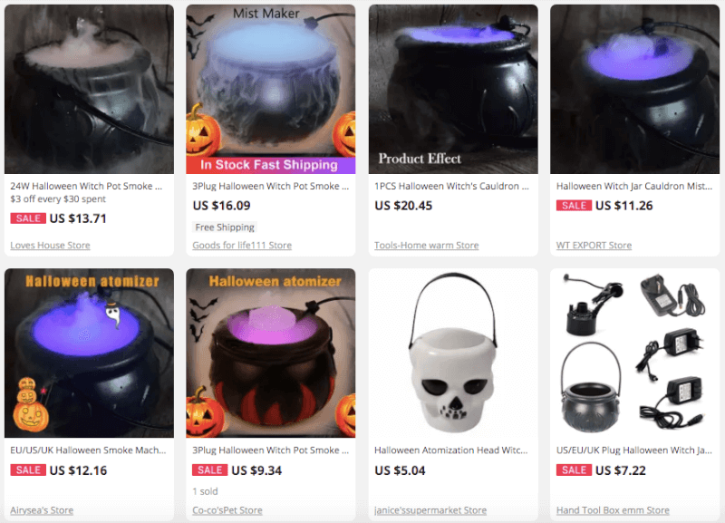 Dropship Specialty Halloween Fog Atomizers