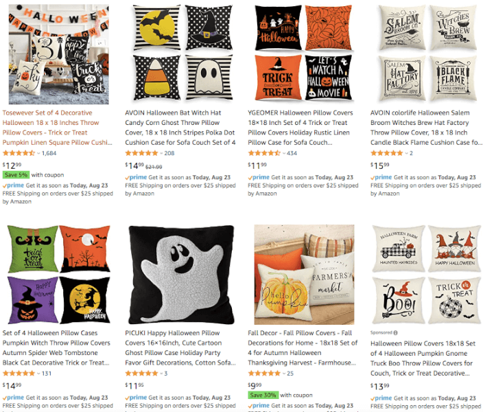 Dropship Halloween Pillow Covers