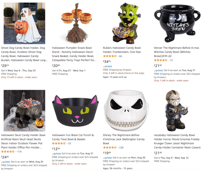 Dropship Halloween Candy Bowls