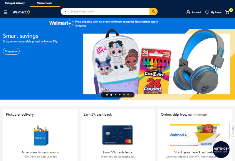 Walmart To  Dropshipping - AutoDS