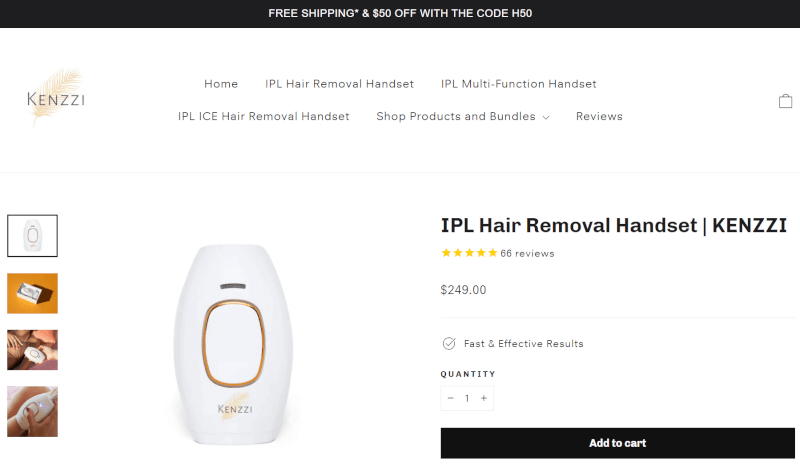 IPL hair remover selller