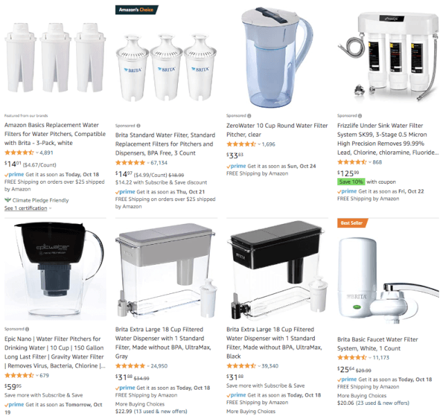 Import Water Filters