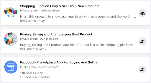 Dropshipping facebook groups