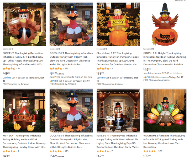 Inflatable Turkeys For Thanksgiving