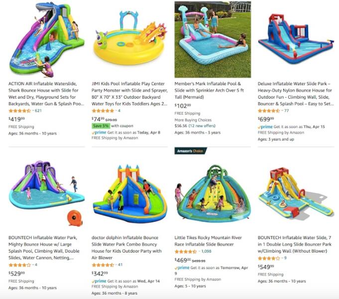 Inflatable Water Slides Dropshipping Products