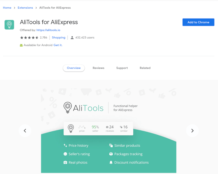 Alitools dropshipping extension