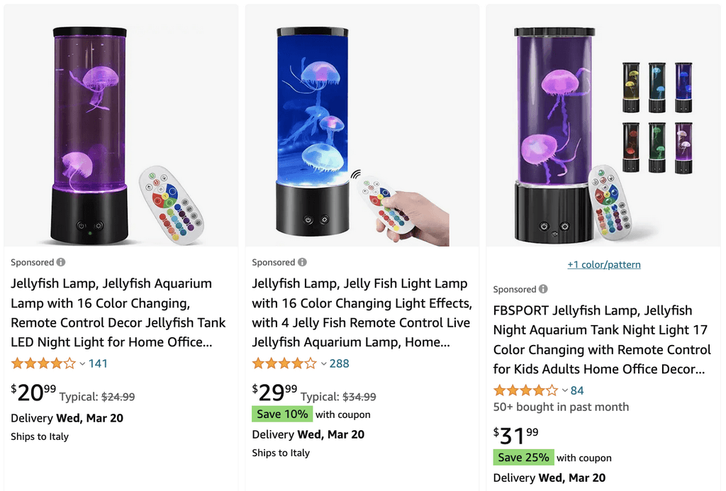 Jellyfish Lamp from Amazon