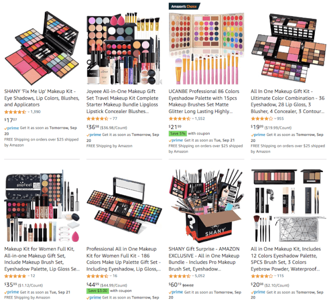 Sell Makeup Kits in October 2021