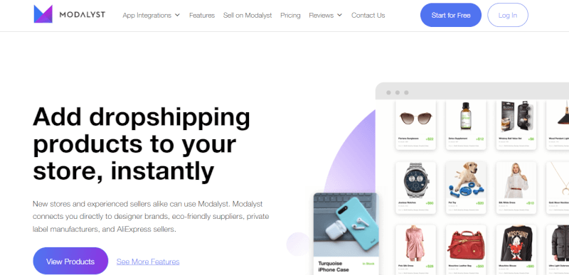 Modalyst dropshipping software
