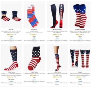 dropshipping patriotic socks