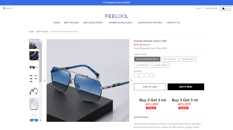 dropshipping polarized sunglasses seller 
