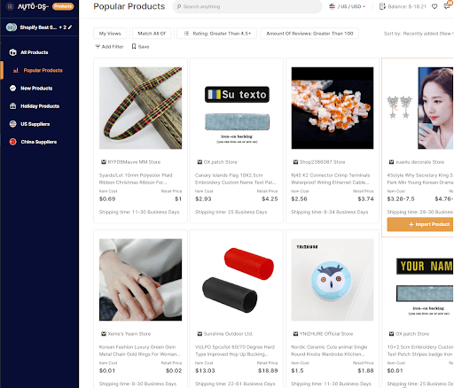 Product research system