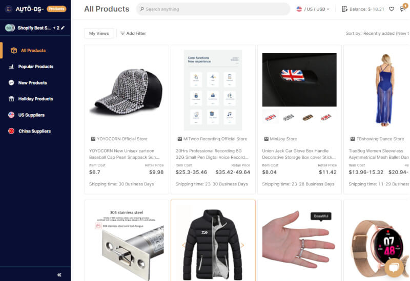 Dropshipping product research