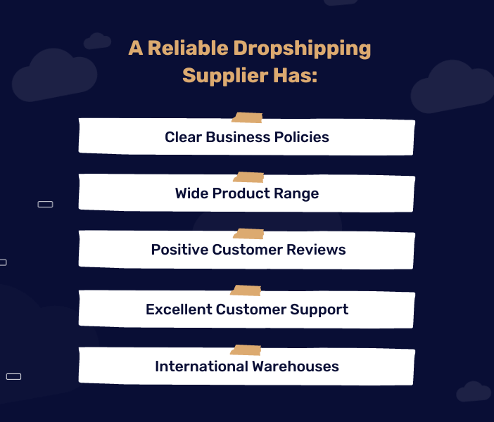 Reliable Dropshipping Supplier Criteria