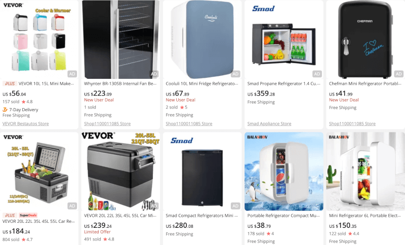 black friday dropshipping mini fridge