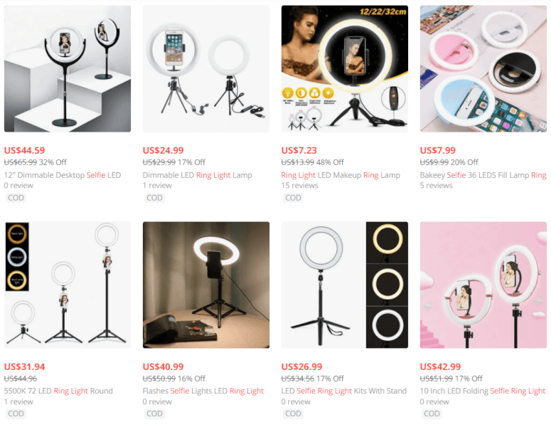 Black Friday Dropshipping Selfie Ring Light