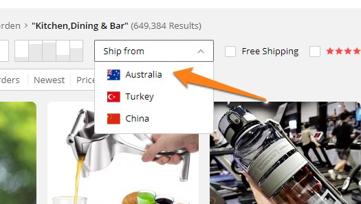 ship from australia aliexpress